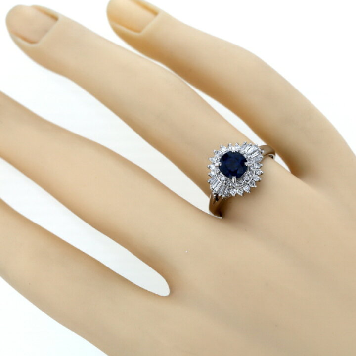 楽天市場】Pt900 プラチナ リング ブルーサファイア 1.27ct 