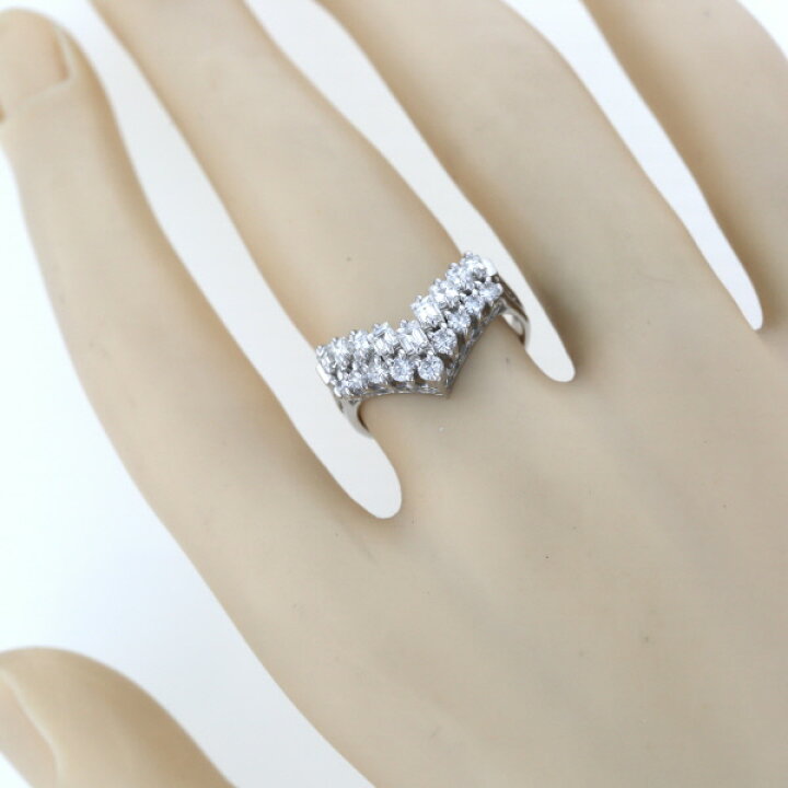 華やか】pt900 ダイヤモンド1.01Ct リング