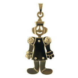 K18YG イエローゴールド ネックレストップ 人形 ピエロ ぬいぐるみ モチーフ 可動 個性的【新品仕上済】【zz】【中古】【送料無料】