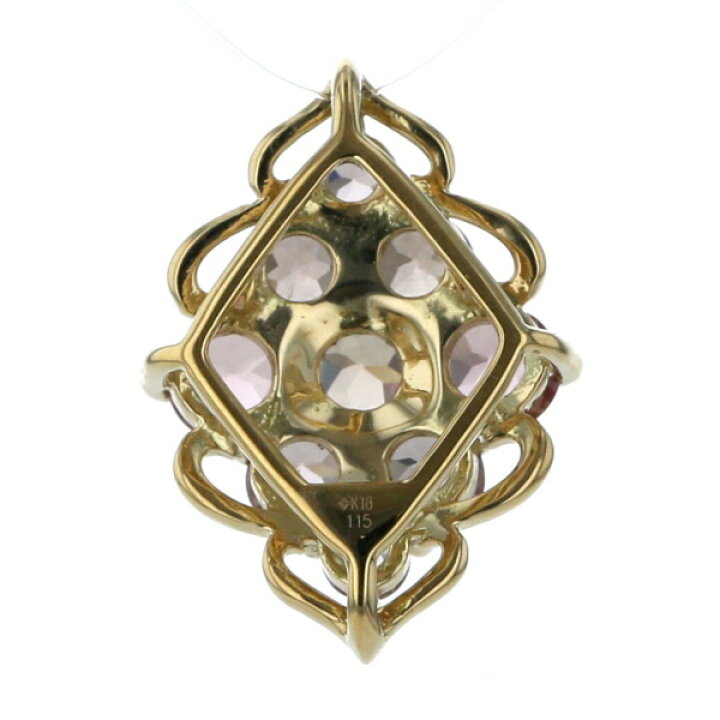 楽天市場】GSTV K18YG イエローゴールド ペンダントトップ ピンク 