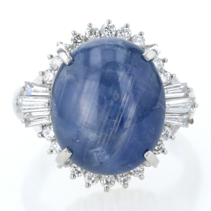 楽天市場】Pt900 プラチナ リング スターサファイア 13.42ct  
