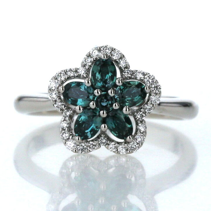 楽天市場】K18WG リング アレキサンドライト 0.62ct ダイヤモンド 0.16  
