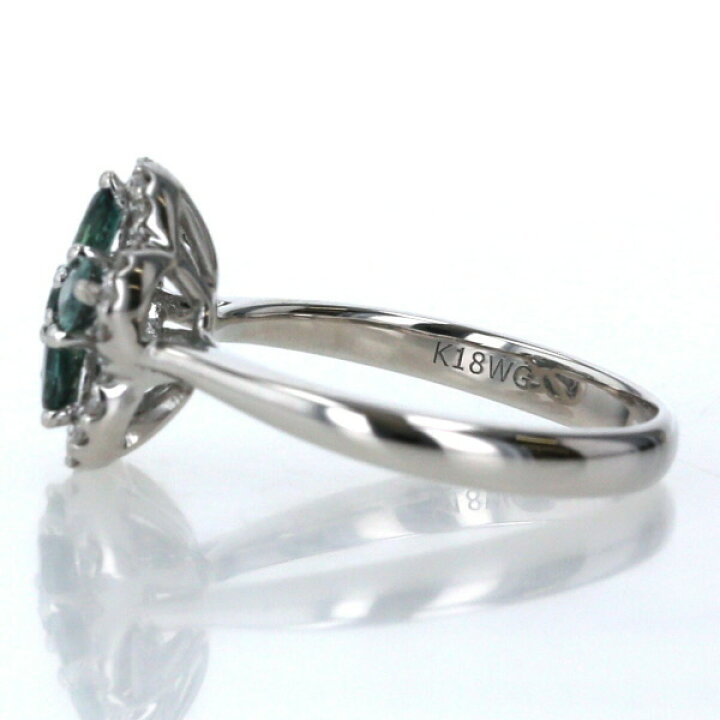 楽天市場】K18WG リング アレキサンドライト 0.62ct ダイヤモンド 0.16  