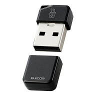 エレコム USBメモリ 64GB USB3.2(Gen1)対応 小型 キャップ付 誤消去防止機能ソフト対応 ブラック MF-USB3…
