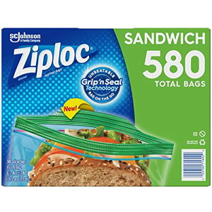 Ziploc�W�b�v���b�N�T���h�C�b�`�o�b�O�i16.5cmx14.9cm�j145������4����580�� ��������