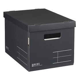 コクヨ 収納ボックス NEOS レギュラーサイズ フタ付き ブラック フ-NE983D 送料無料