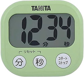 タニタ キッチン 勉強 学習 タイマー マグネット付き 大画面 100分 グリーン TD-384 GR でか見えタイマー 送料無料