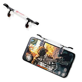 エレコム 荒野行動 PUBGMobile スマホ用ゲームコントローラー 射撃ボタン 2ボタン一体型 4.5-6.5インチ iPhone/ 送料無料