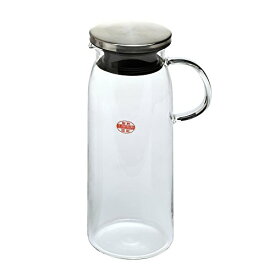 iwaki(イワキ) AGCテクノグラス? 耐熱ガラス 麦茶ポット ピッチャー 1リットル 丸型 冷水ポット 冷水筒 ジャグ KT294 送料無料