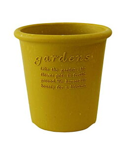 エコポット/植木鉢 丸型 5号 マスタード 『パピエ(Hachiman gardens:papier)』 送料無料