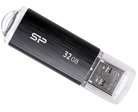 シリコンパワー USBメモリ 32GB USB2.0 キャップ式 Ultima U02シリーズ ブラック SP032GBUF2U02V1 送料無料
