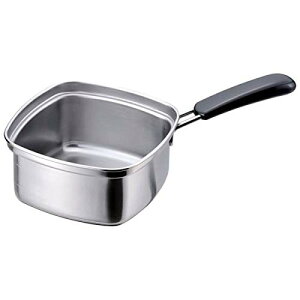 下村企販 片手鍋 四角い ラーメン鍋 【日本製】 ステンレス IH対応 15cm 1.8L 33107 燕三条 送料無料
