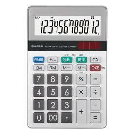 シャープ 実務電卓 EL-M722K-X グリーン購入法適合 12桁ミニナイスサイズ 日数&時間計算 サイレントキー 傾斜表示 送料無料