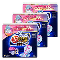 【まとめ買い】ソフィ 超熟睡ガード 特に多い夜用 羽つき 33cm 66コ(22コ入×3)(生理用品 ナプキン) 送料…