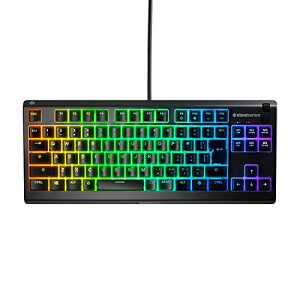 SteelSeries �Q�[�~���O�L�[�{�[�h �e���L�[���X �L�� Apex 3 TKL ���{��z�� �É��X�C�b�` IP32�h�H 24�L�[ ��������