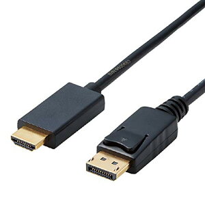 �G���R�� �ϊ��P�[�u�� HDMI DisplayPort 2.0m �u���b�N CAC-DPHDMI20BK ��������