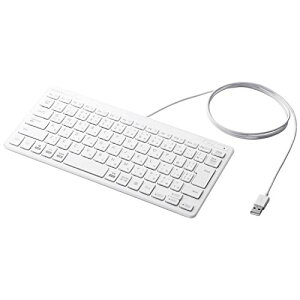 �G���R�� �L�[�{�[�h �L�� �p���^�O���t �~�j�L�[�{�[�h �z���C�g TK-FCP096WH ��������