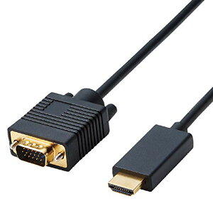 �G���R�� �ϊ��P�[�u�� HDMI VGA 2.0m �u���b�N CAC-HDMIVGA20BK ��������
