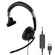エレコム ヘッドセット 有線 USB接続 折りたたみ式 マイクミュート機能付き 40mmドライバ 片耳用 [デュア…