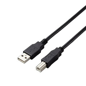 �G���R�� USB2.0�P�[�u�� A-B�^�C�v �d�l�Œ� 3m �u���b�N U2C-AB30BK/ID ��������