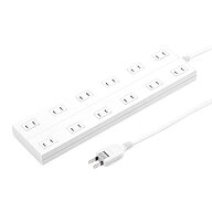 サンワサプライ 電源タップ 12個口・2P・3m 裏面マグネット ホコリ防止シャッター スイングプラグ ホワイ…