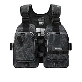 シマノ(SHIMANO) ライフジャケット・フローティングベスト ゲームベストライト VF-068T フリー グレーダックカモ 送料無料