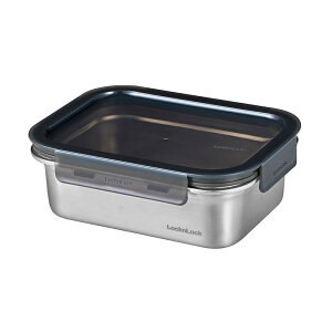 ベストコ ステンレス 保存容器 電子レンジ オーブン 食洗機 対応 1.2L 長方形 シルバー ロック&ロック ステンハード LST51 送料無料
