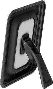 サーモス 折りたたみスタンド式玉子焼きフライパンフタ 13/15cm対応 ブラック KLI-001 BK 送料無料