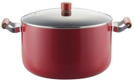 パール金属 大鍋 両手鍋 32cm ガラス鍋蓋付 IH対応 メガサイズ フッ素加工 レッド H-2700 送料無料