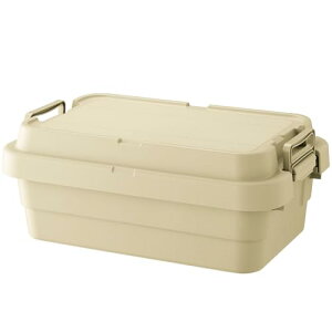 リス(RISU) 収納ボックス トランクカーゴ 30L ベージュ 日本製 TC-50S LOW コンテナ ボックス スタッキング 屋外収 送料無料