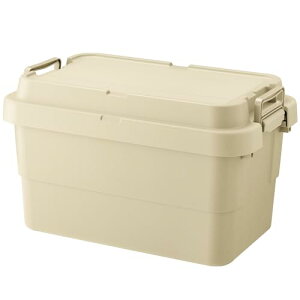 リス(RISU) 収納ボックス トランクカーゴ 50L ベージュ 日本製 TC-50S コンテナ ボックス スタッキング 屋外収納 キャ 送料無料