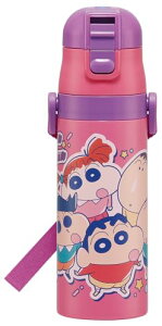 スケーター(Skater) 子供用 ステンレス 水筒 直飲み 470ml 子供に優しい軽量タイプ クレヨンしんちゃん 25 保冷専用 w 送料無料