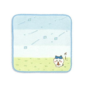 ちいかわ(Chiikawa) そよかぜ タオルハンカチ ブルー ハチワレ レース 無撚糸 41-1251181 約25×25cm 送料無料