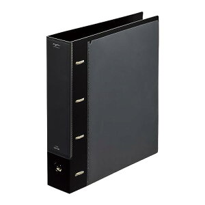 リヒトラブ myfa 推し活 4穴リング コレクションファイル ワイド A4 ジェットブラック F3301-24 送料無料