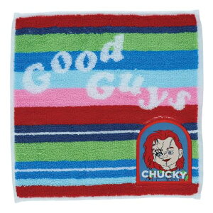 丸眞 ハンカチ ボーダーガイズ チャッキー チャイルドプレイ ホラー映画 タオル ミニタオル タオルハンカチ 綿 4755013600 送料無料