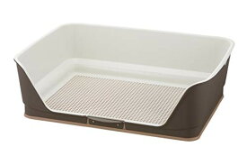 リッチェル お掃除簡単ステップ壁付トイレ ダークブラウン ワイド 送料無料