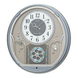 セイコークロック(Seiko Clock) 掛け時計 クオーツ時計 アナログ トリプルセレクション メロディ シルバー 416×385× 送料無料