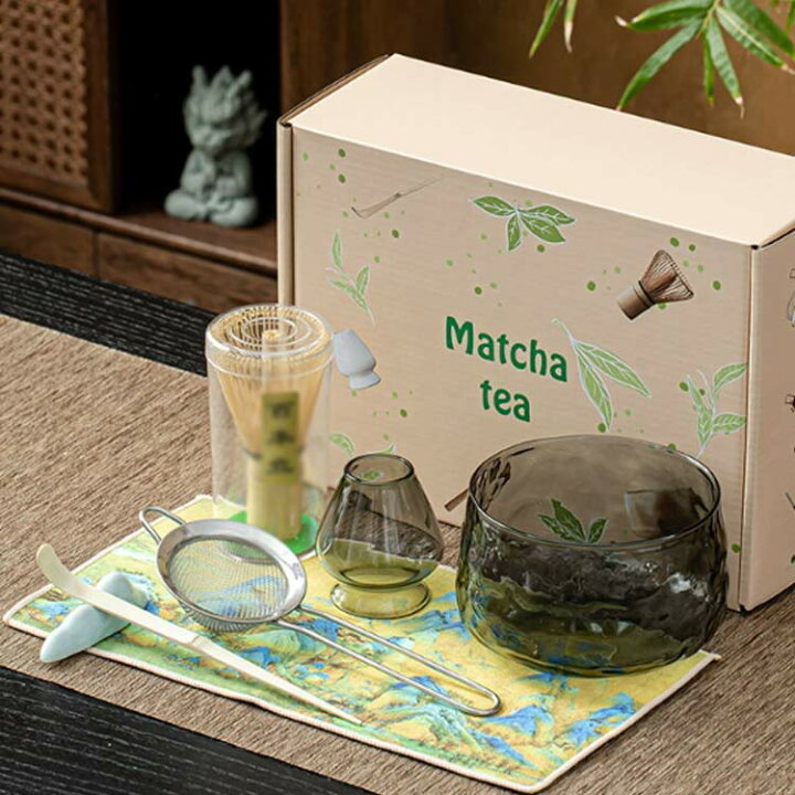 楽天市場】ガラス 7点セット 茶道具セット 茶杓置き 茶道具 茶碗 抹茶 