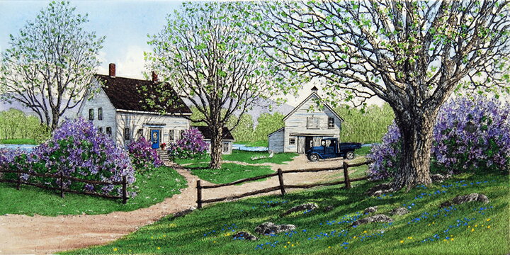 楽天市場】キャロル・コレット 「Spring Story」Collette 手彩色銅版画  