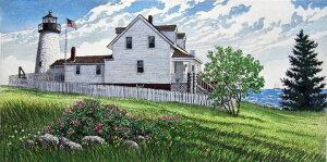 LERbg uPemaquid Point LighthousevCollette ʐFŉIׂVizt@ 