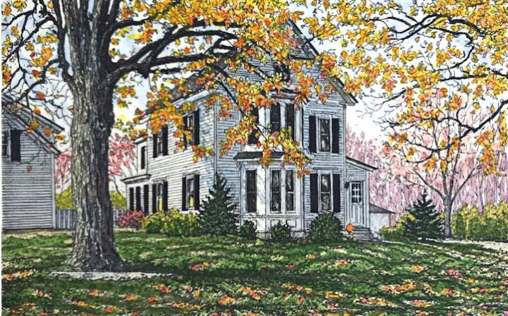 楽天市場】キャロル・コレット 「October II 」Collette 手彩色銅版画  