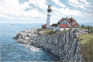 LERbg uPortland Head LightvCollette ʐFŉIׂVizt@ 