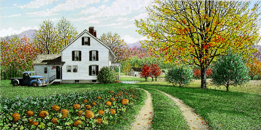 楽天市場】キャロル・コレット 「Hillside Farm in Autumn」Collette