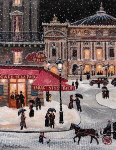 ~bVFEhNA@ŐVuSoir de neige place de l'OperavSnowy Evening at the Opera@ztŉi@VNXN[