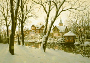 qS uI[fZ̖Ȑv- Odense in Light Snow -2014N LoXEWO[ ztŉiyz