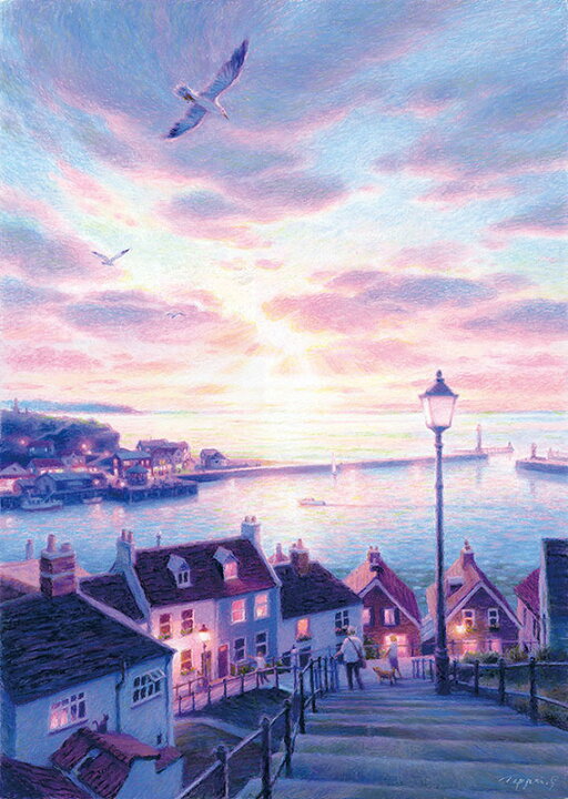 楽天市場】笹倉 鉄平「光めざして」Whitby Harbour2022年4月中旬 