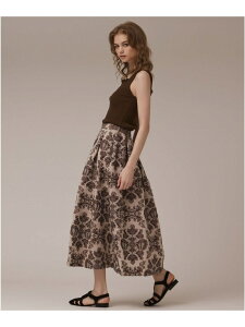 �ySALE�^40%OFF�z�_�}�X�N�W���K�[�h�^�b�N�X�J�[�g GRACE CONTINENTAL �O���[�X�R���`�l���^�� �X�J�[�g �����O�E�}�L�V�X�J�[�g �x�[�W�� �u���E���yRBA_E�z�y���������z[Rakuten Fashion]