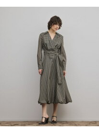 【SALE／30%OFF】カシュクールバルーンワンピース GRACE CONTINENTAL グレースコンチネンタル ワンピース・ドレス ワンピース ブラウン グレー【RBA_E】【送料無料】[Rakuten Fashion]