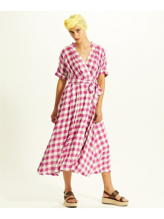 楽天市場】【SALE／60%OFF】ギンガムカシュクールワンピース GRACE  