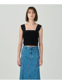 【SALE／60%OFF】モールニットベアトップ GRACE CONTINENTAL グレースコンチネンタル トップス ニット ブラック ネイビー ブラウン【RBA_E】【送料無料】[Rakuten Fashion]